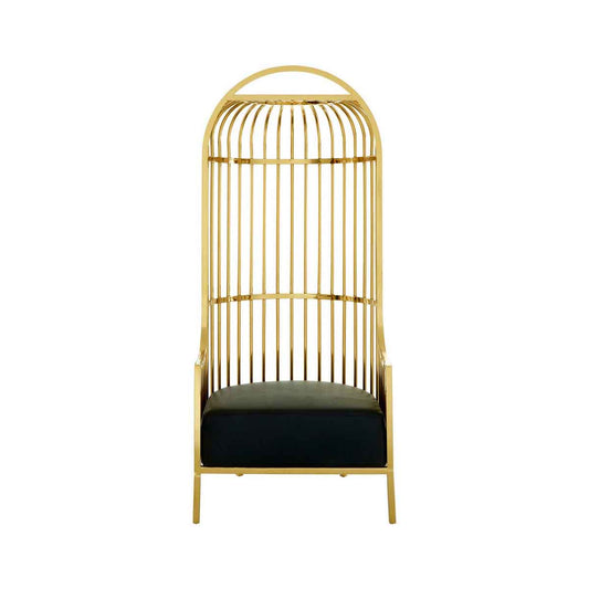 Eliza Gold Finish Dome Cage Chair