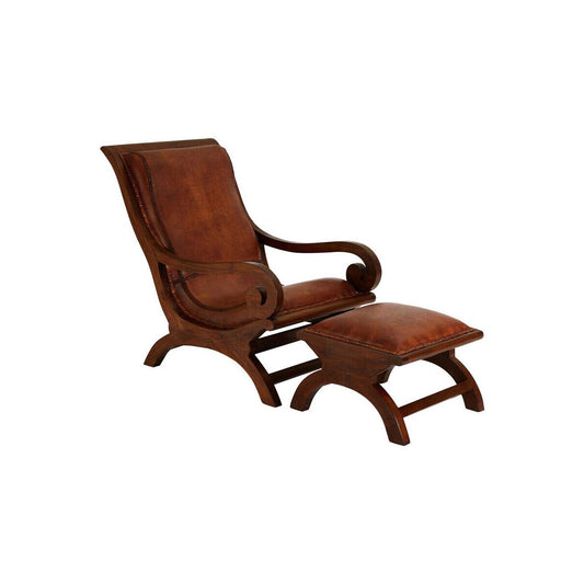 Inca Chair With Footstool
