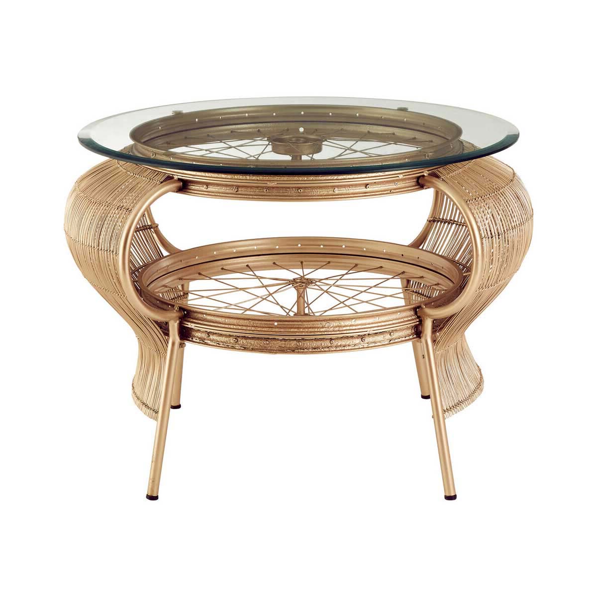 Mantis Champagne Gold Finish Table