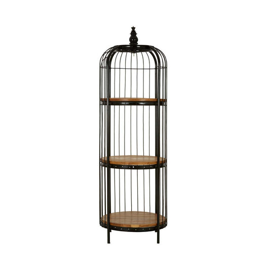 Mantis Small Black Finish Birdcage Shelf Unit