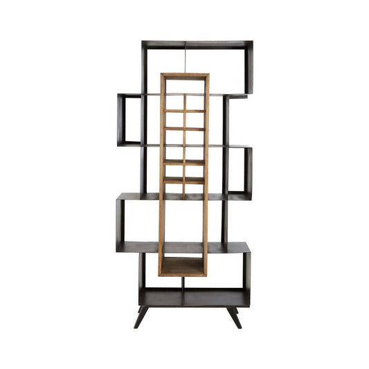 Mason Black Iron Frame Shelf Unit