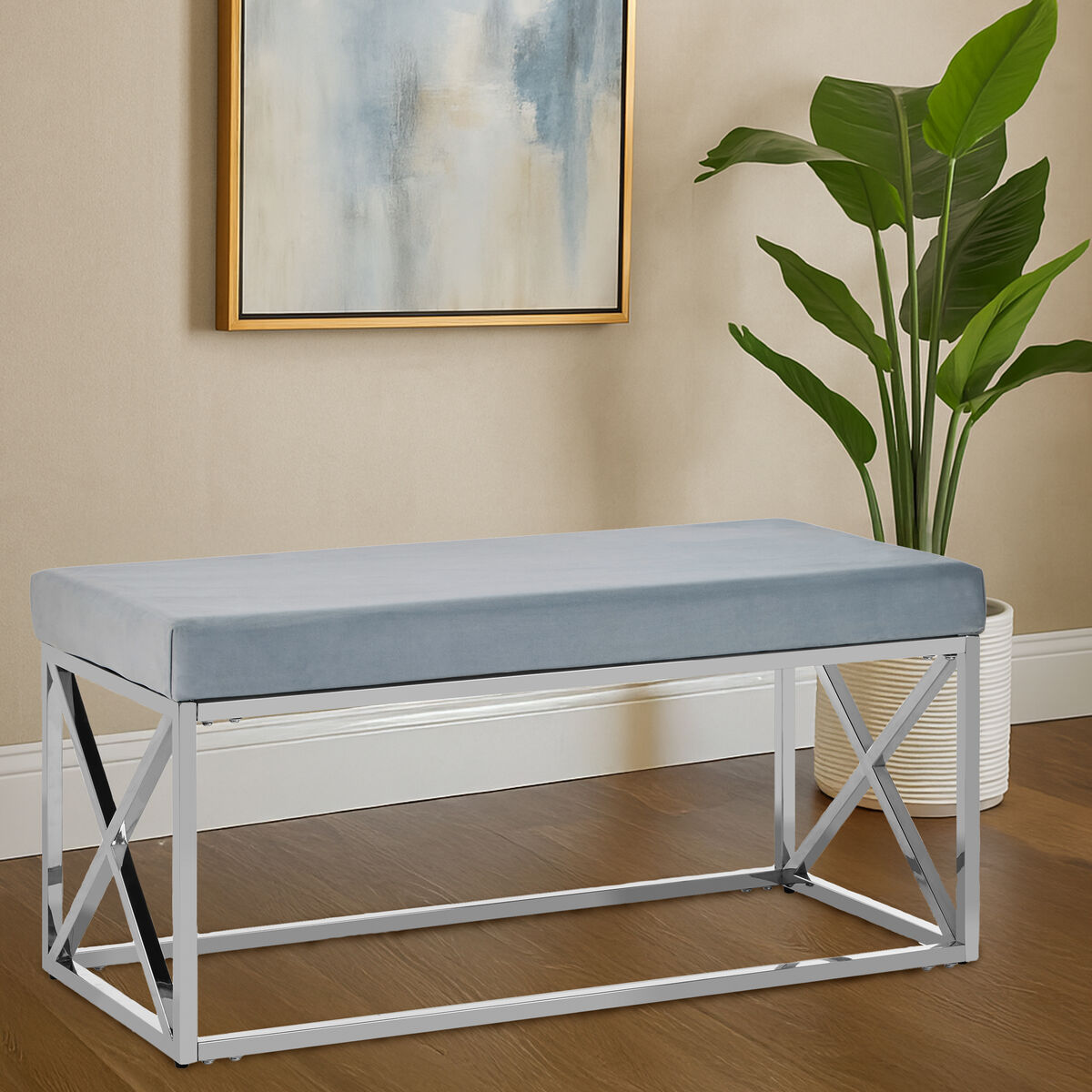Allure Powder Blue Bench