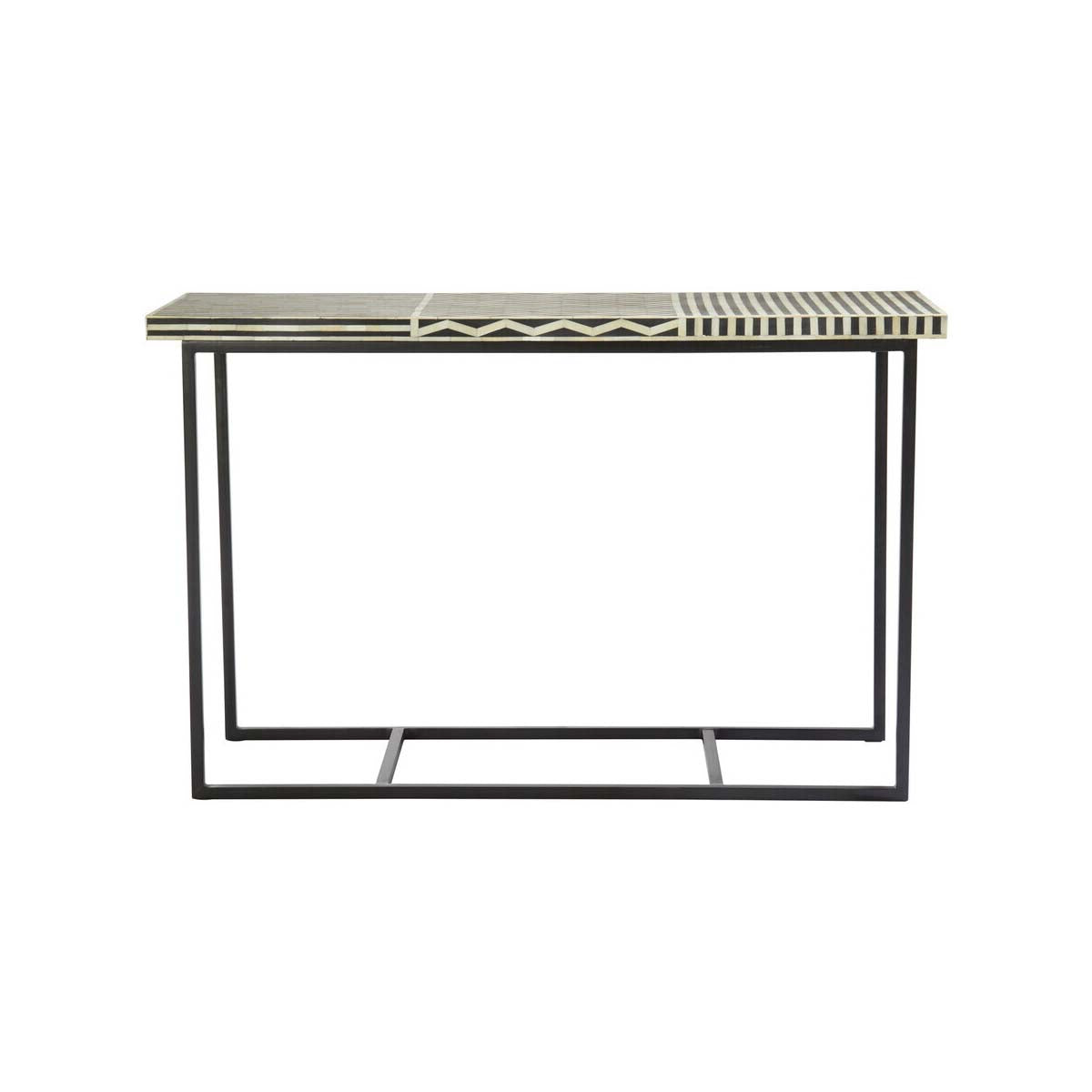 Boho Metal Base Console Table