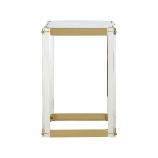 Miley Side Table With Mirrored Top