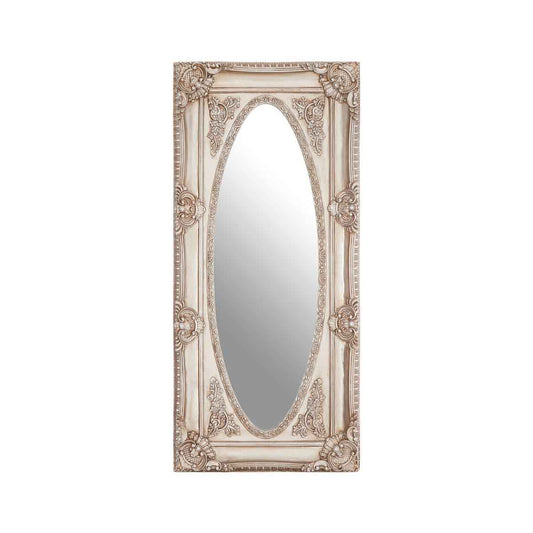Marseille Champagne Oval Border Wall Mirror