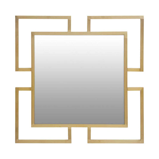 Allure Brushed Gold Small Wall Mirror