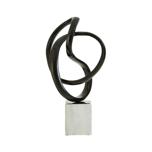 Mirano Black Nickel Finish Knot Sculpture
