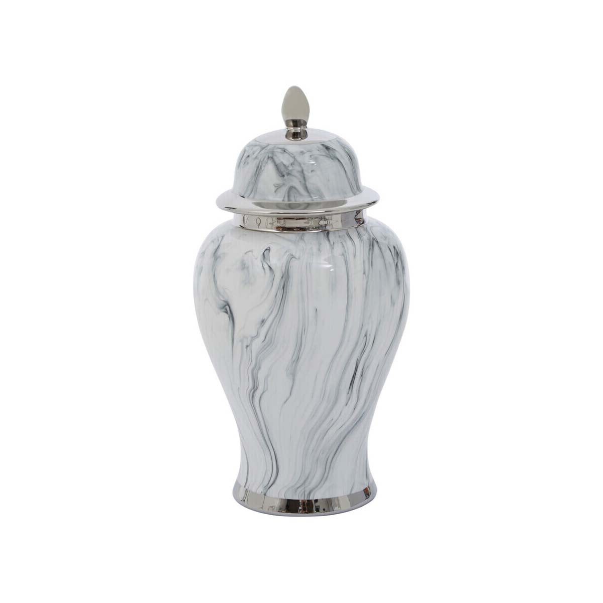 Marmo Marble Effect Large Ceramic Jar