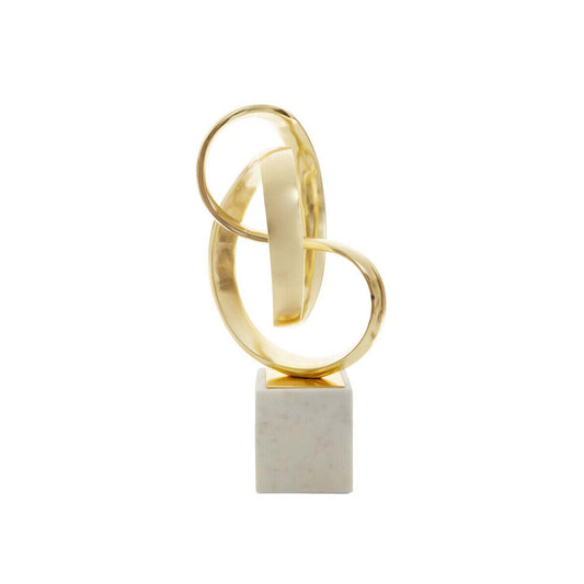 Mirano Gold Finish Knot Sculpture