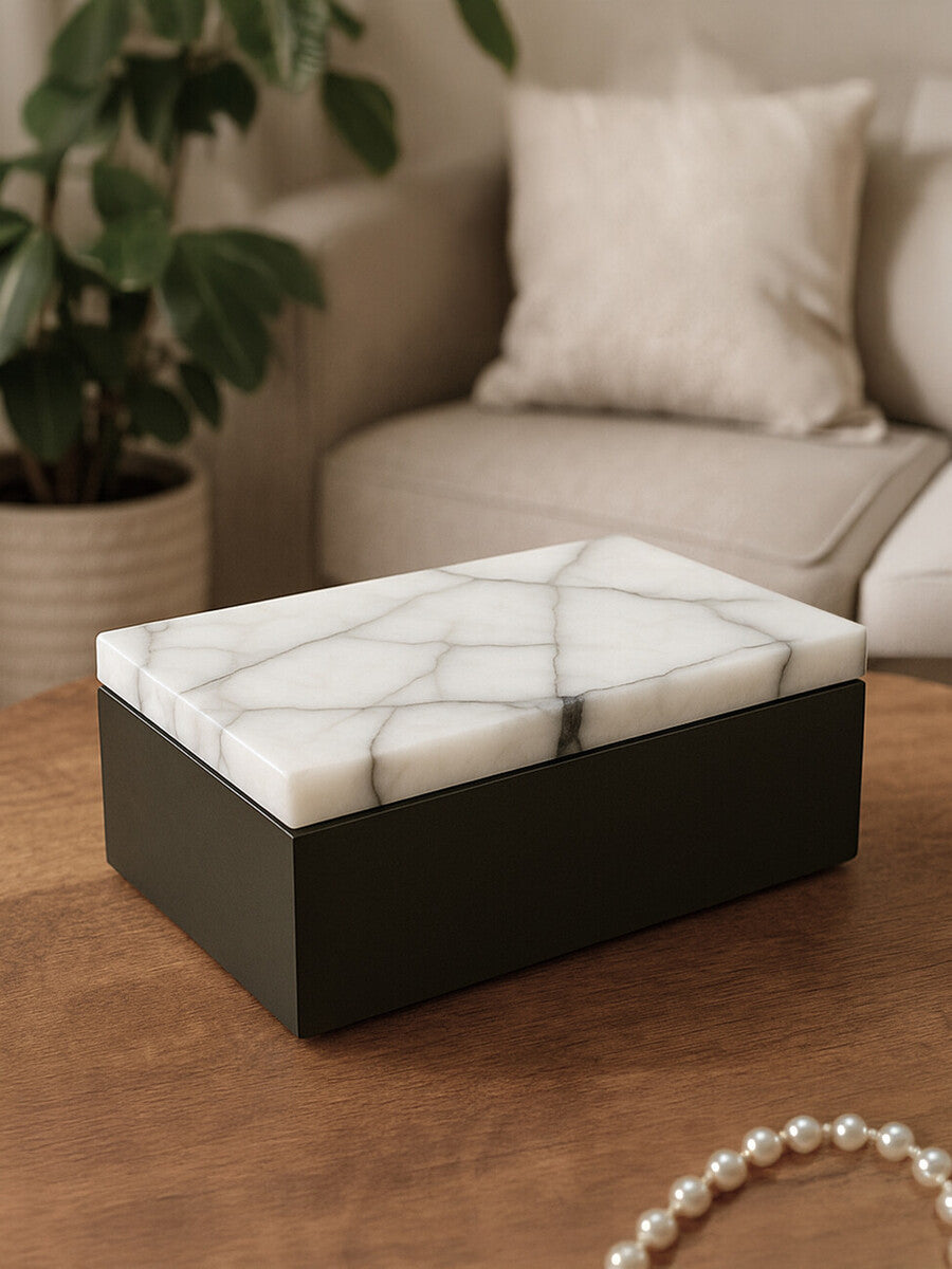 Marmara Small Marble Trinket Box