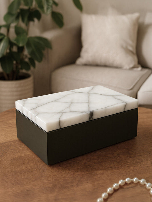 Marmara Small Marble Trinket Box