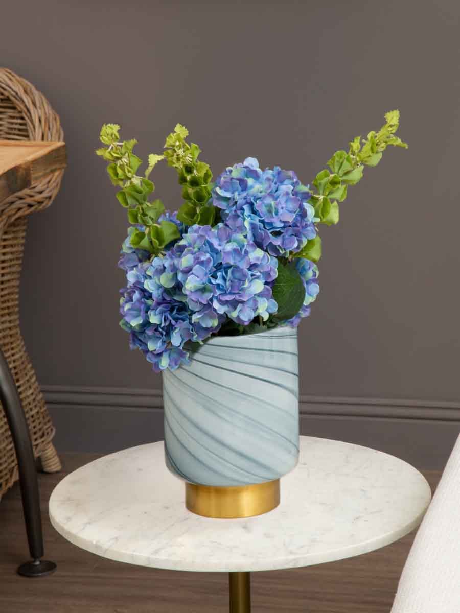 Cleo Small Grey Vase