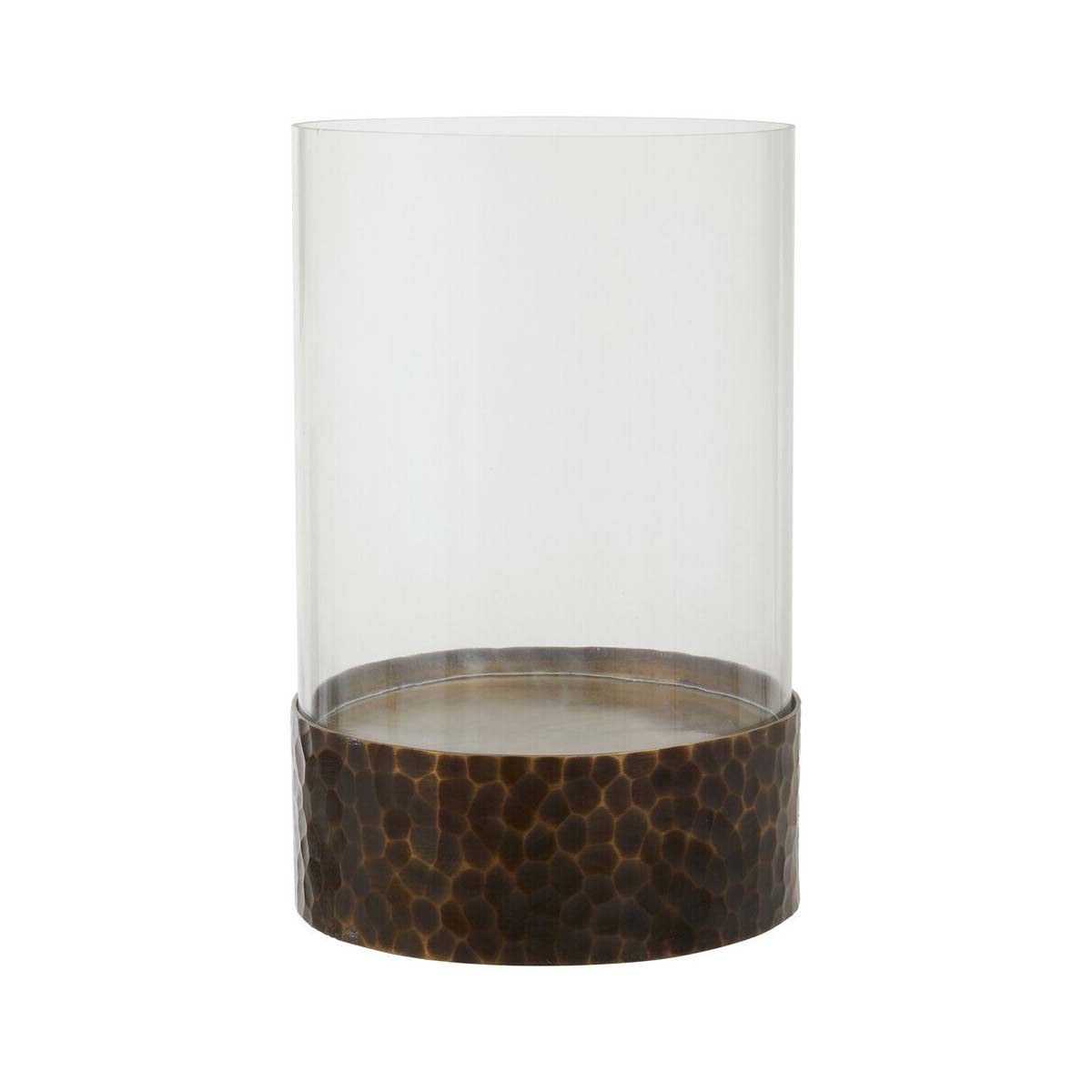 Akola Large Antique Gold Candle Holder