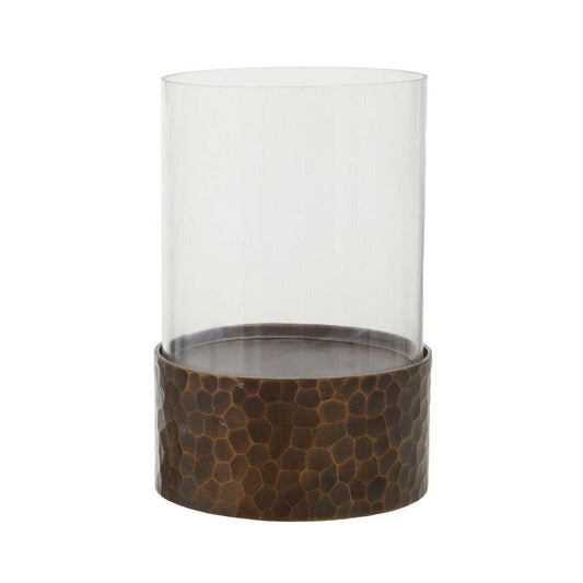 Akola Small Antique Gold Candle Holder