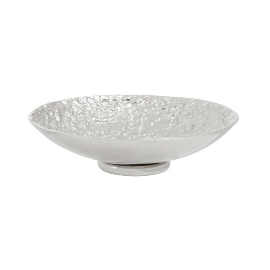 Akola Silver Textured Decorative Bowl
