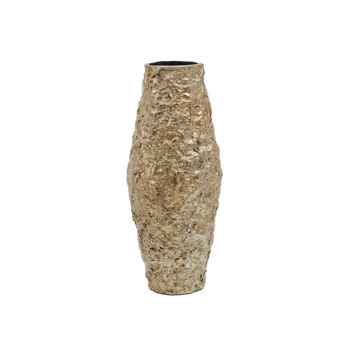 Akola Small Gold Textured Metal Vase
