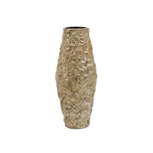 Akola Small Gold Textured Metal Vase