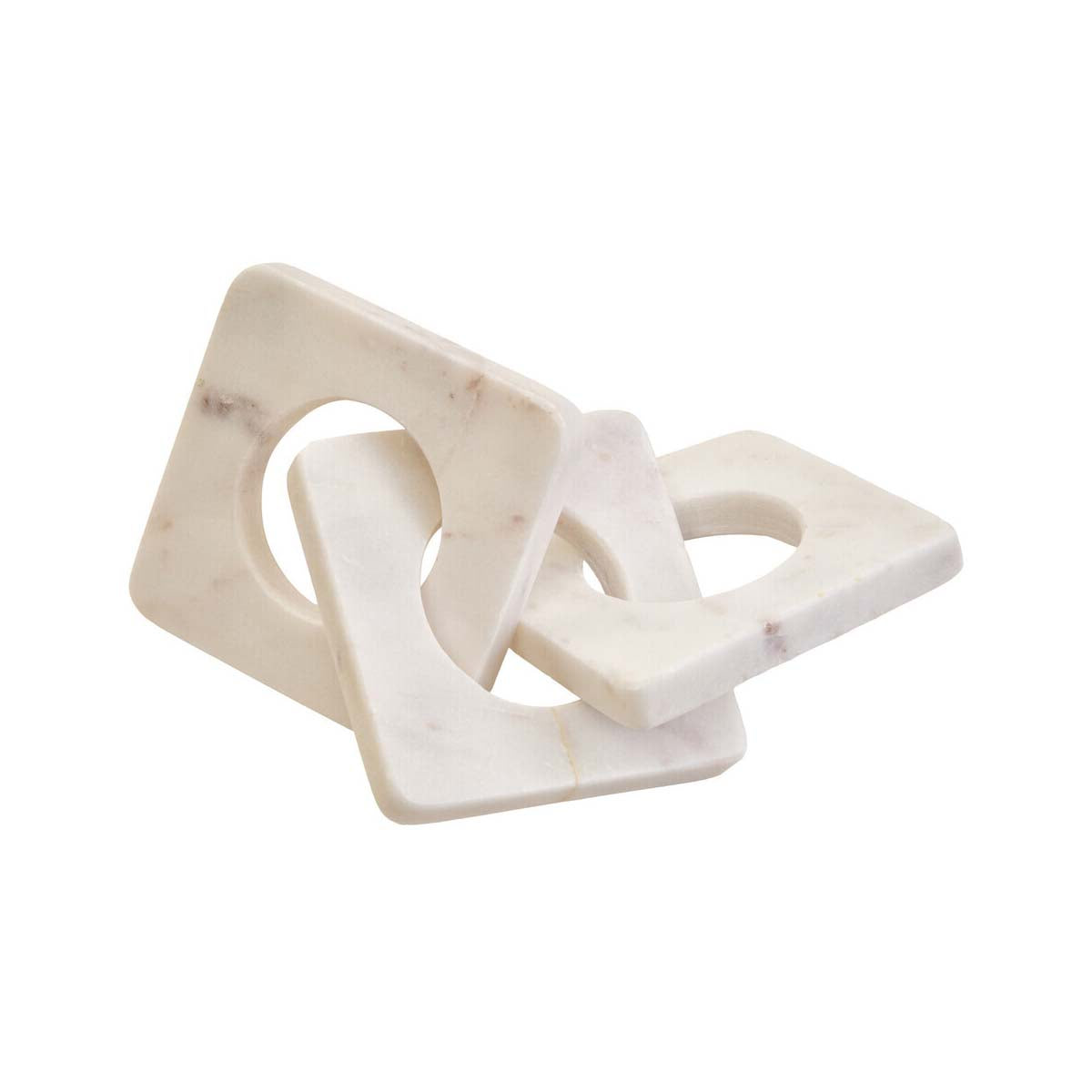 Nason White Marble Three Link Chain