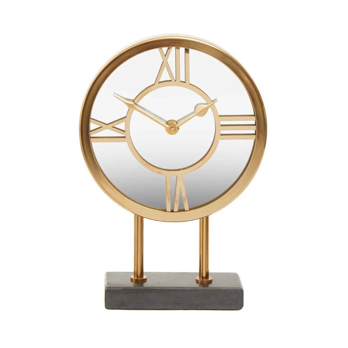 Mateo Black Marble Base Clock