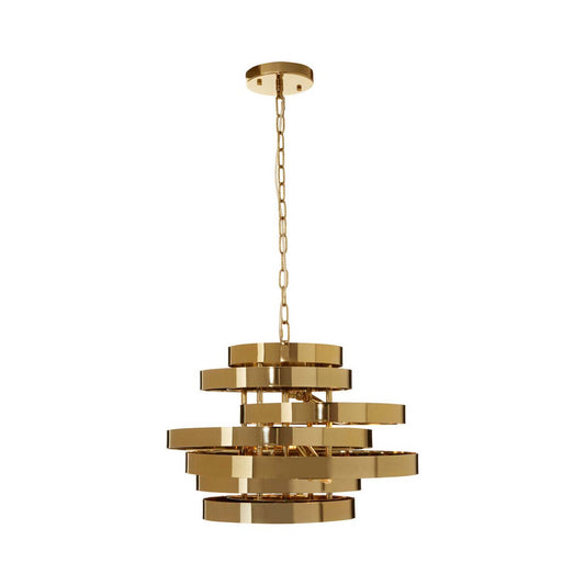 Alana 4 Bulb Gold Finish Pendant Light