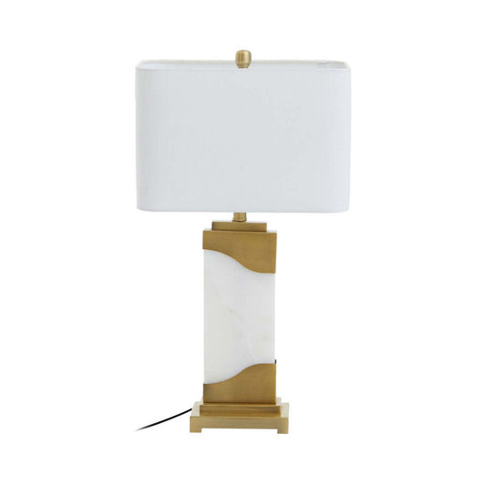 Edith Table Lamp in White Marble and Gold