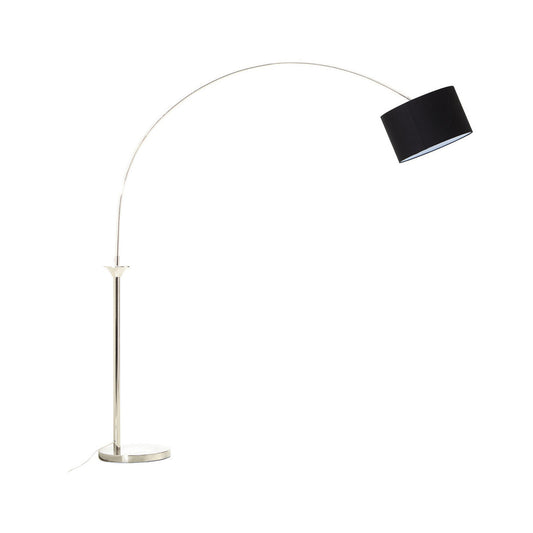 Hubert Satin Nickel Finish Metal Floor Lamp