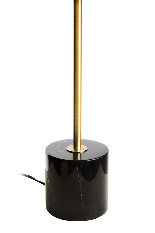 Murdoch Brushed Brass Table Lamp with Black Marble Base