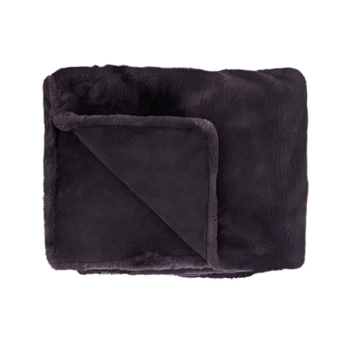 Bosie Lamina Grey Fur Throw