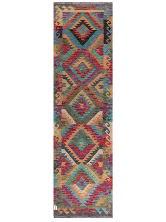 Maimana Afghanistan Kilim Runner - 301 x 84 cm