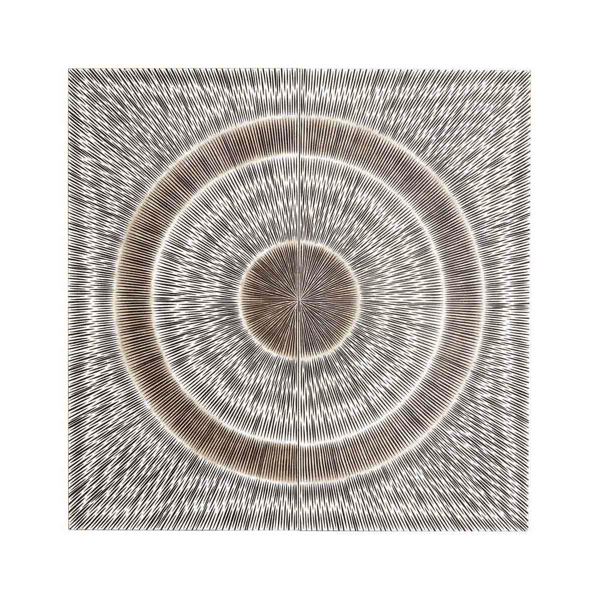 Modello Silver Wood Carving Wall Art