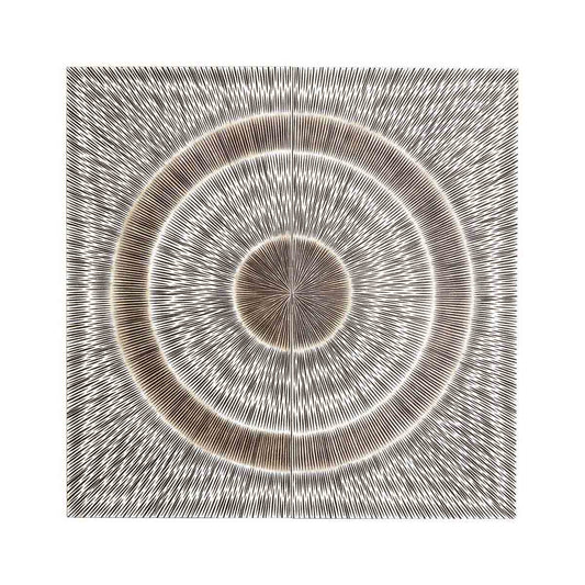 Modello Silver Wood Carving Wall Art