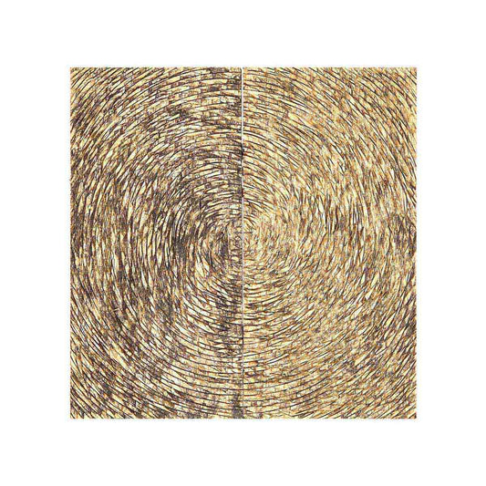 Modello Wood Carving Gold Finish Wall Art