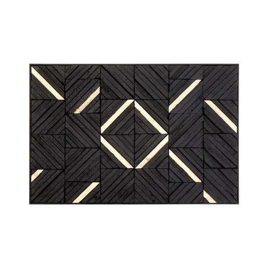 Modello Black Wood Carving Wall Art