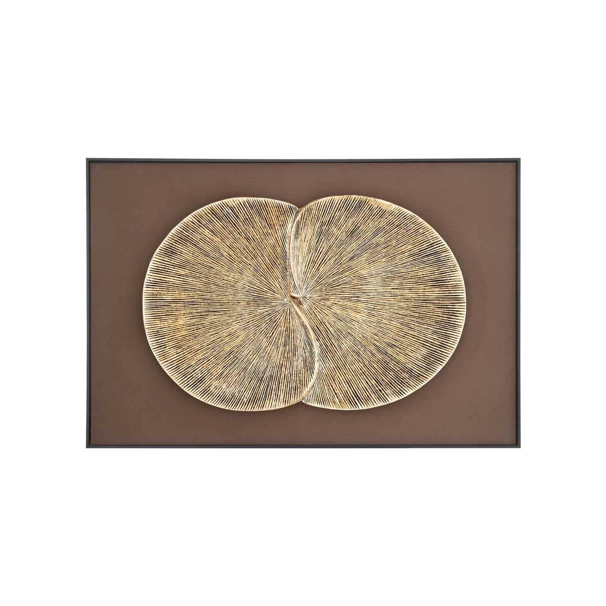 Modello Gold Finish Wood Panel Wall Art