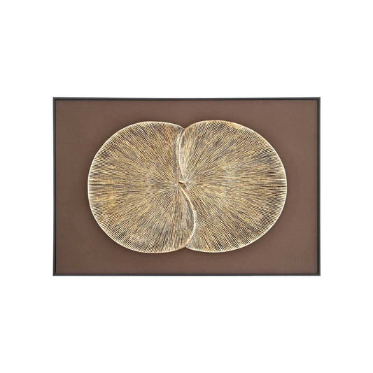 Modello Gold Finish Wood Panel Wall Art