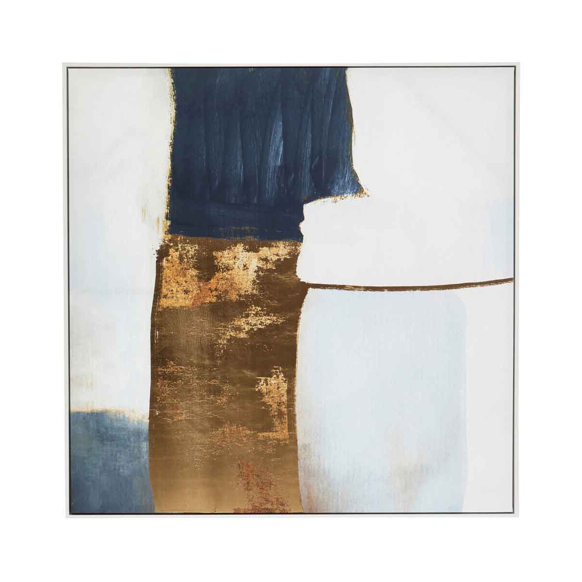 Astratto Blue And Gold Foil Wall Art