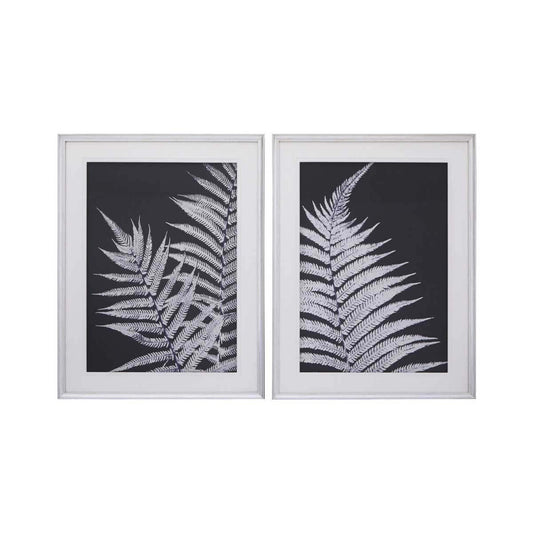 Nason Set Of Two Leaf Print Wall Art