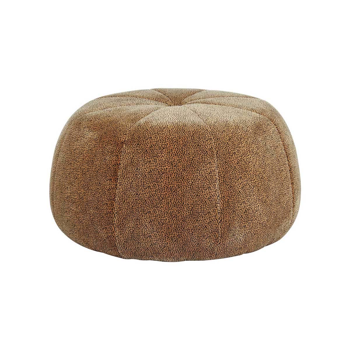 Manhattan Leopard Print Pouffe