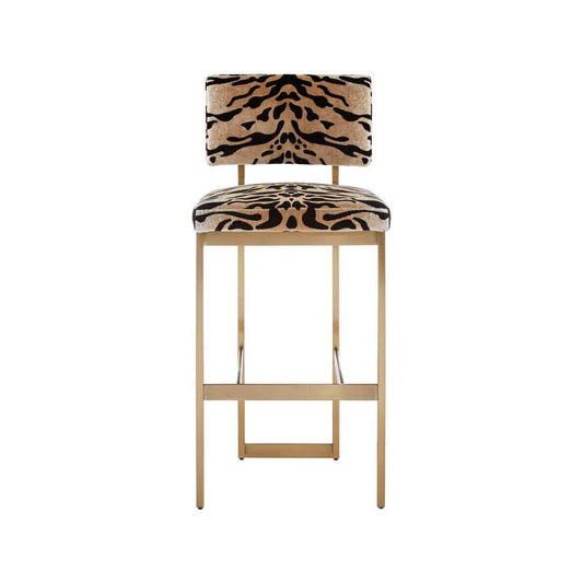 Manhattan Tiger Print Bar Stool