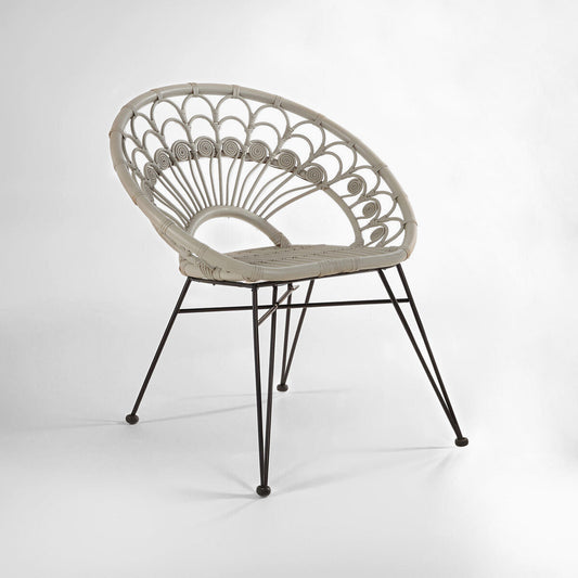 Manado Grey Natural Rattan Chair