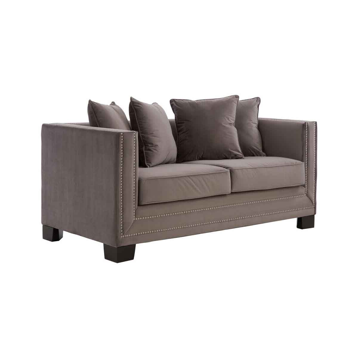 Sofia 2 Seat Viola Brown Sofa