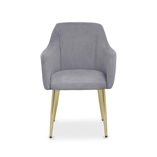 Darcy Grey Velvet Dining Chair