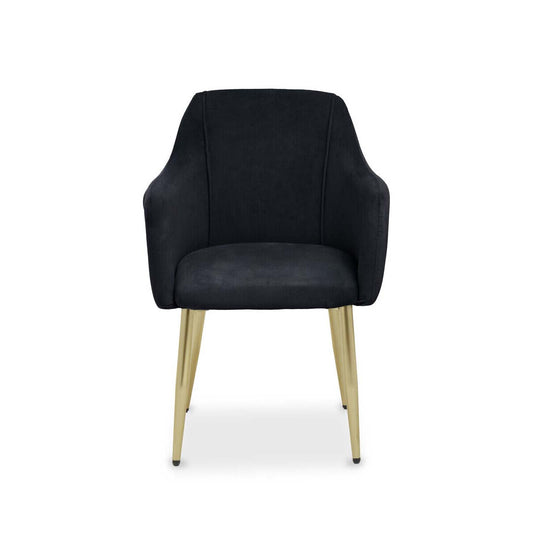 Darcy Black Velvet Dining Chair