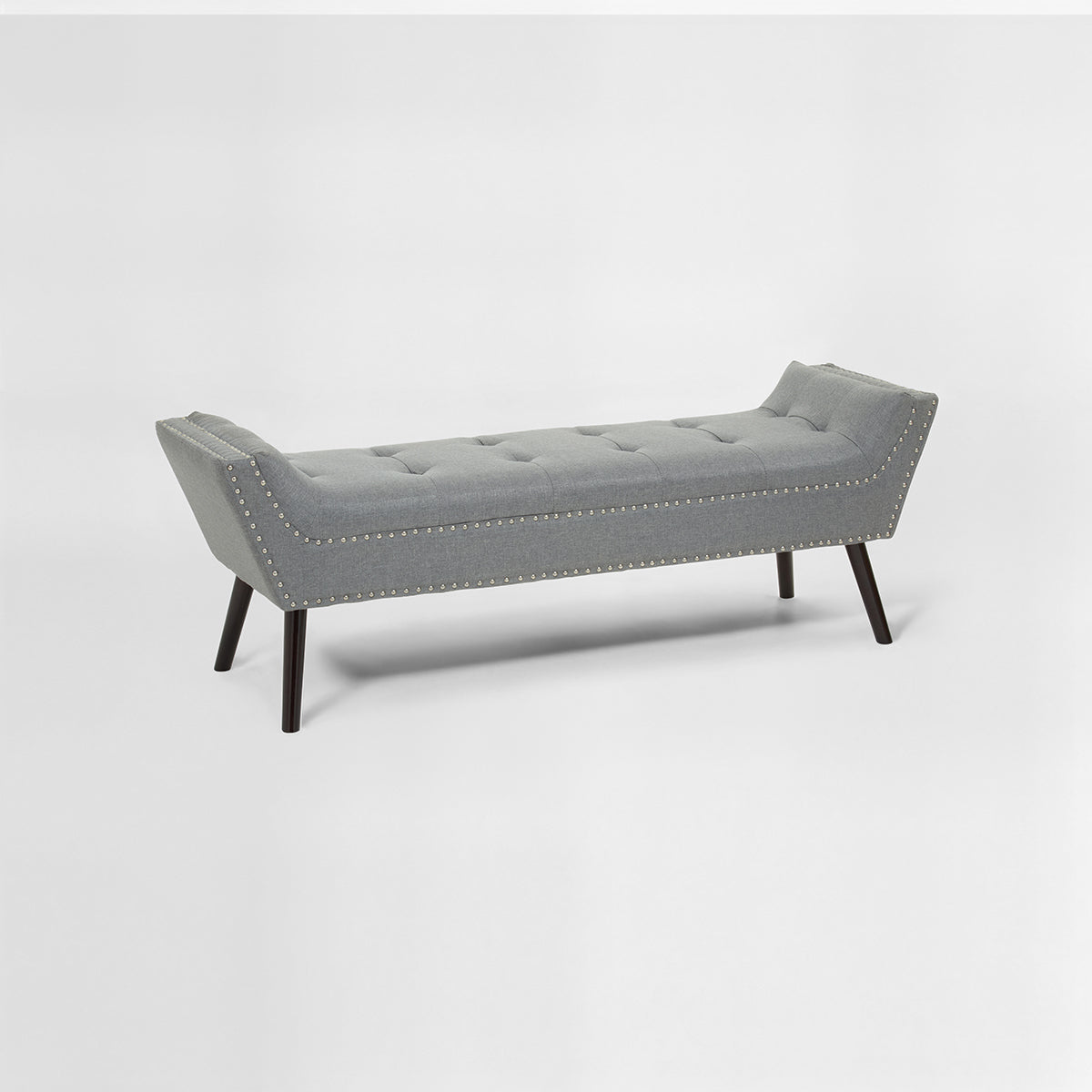 Alea Grey Fabric Bench