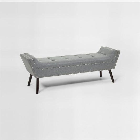 Alea Grey Fabric Bench