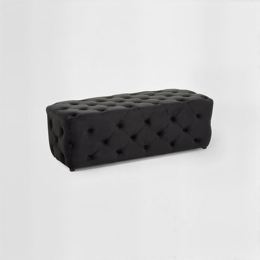 Alea Black Velvet Bench