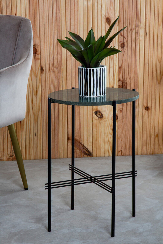 Mandoli Green Side Table