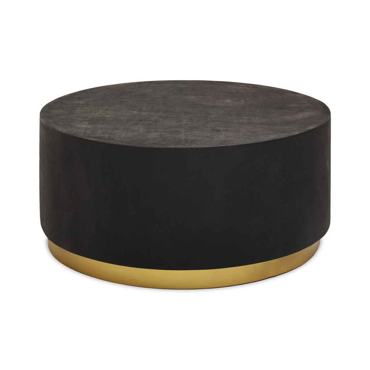 Naro Black And Gold Concrete Look Coffee Table