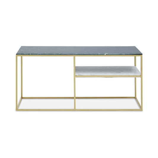 Nirav Assorted Marble And Gold Frame Console Table