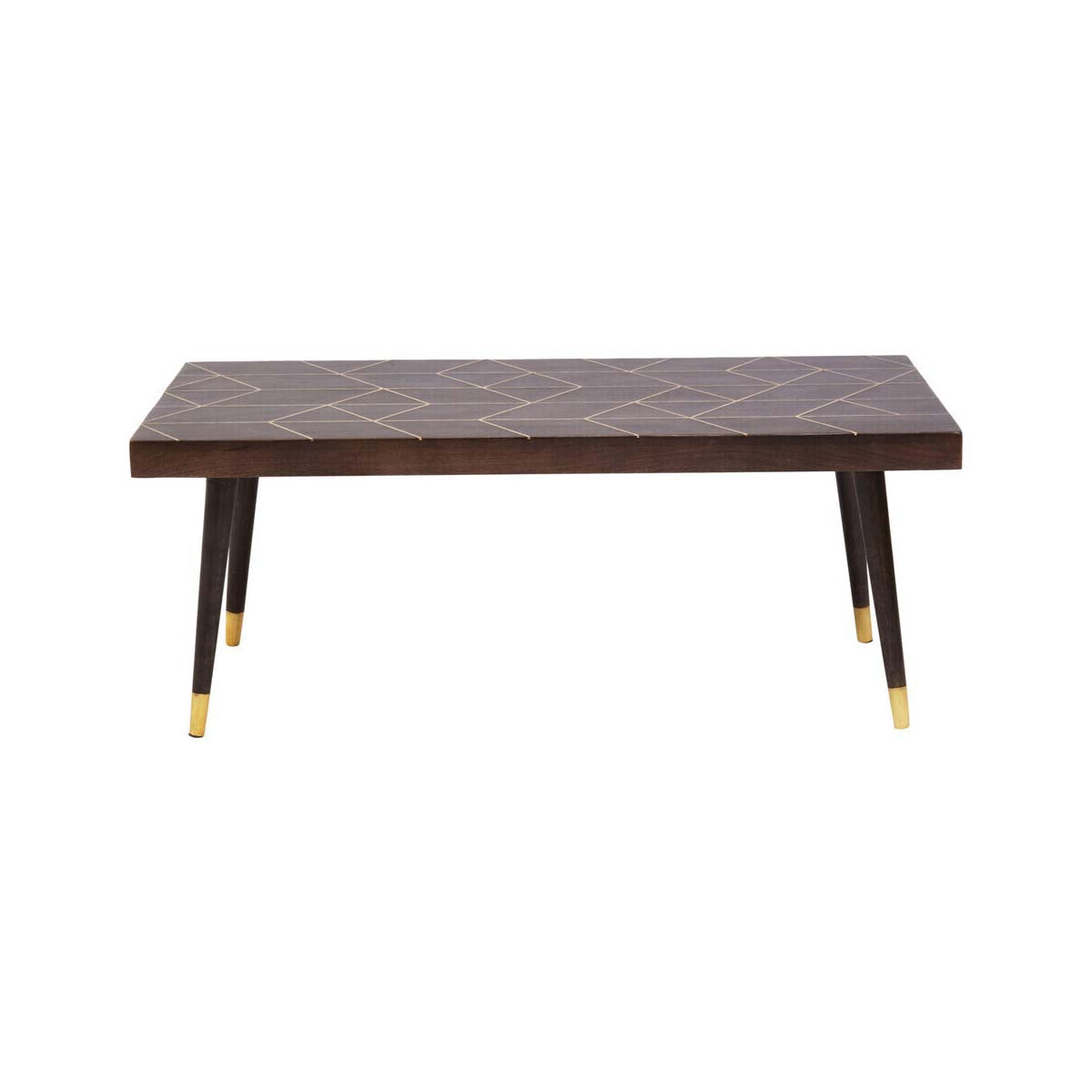 Naro Mango Wood And Gold Finishing Coffee Table